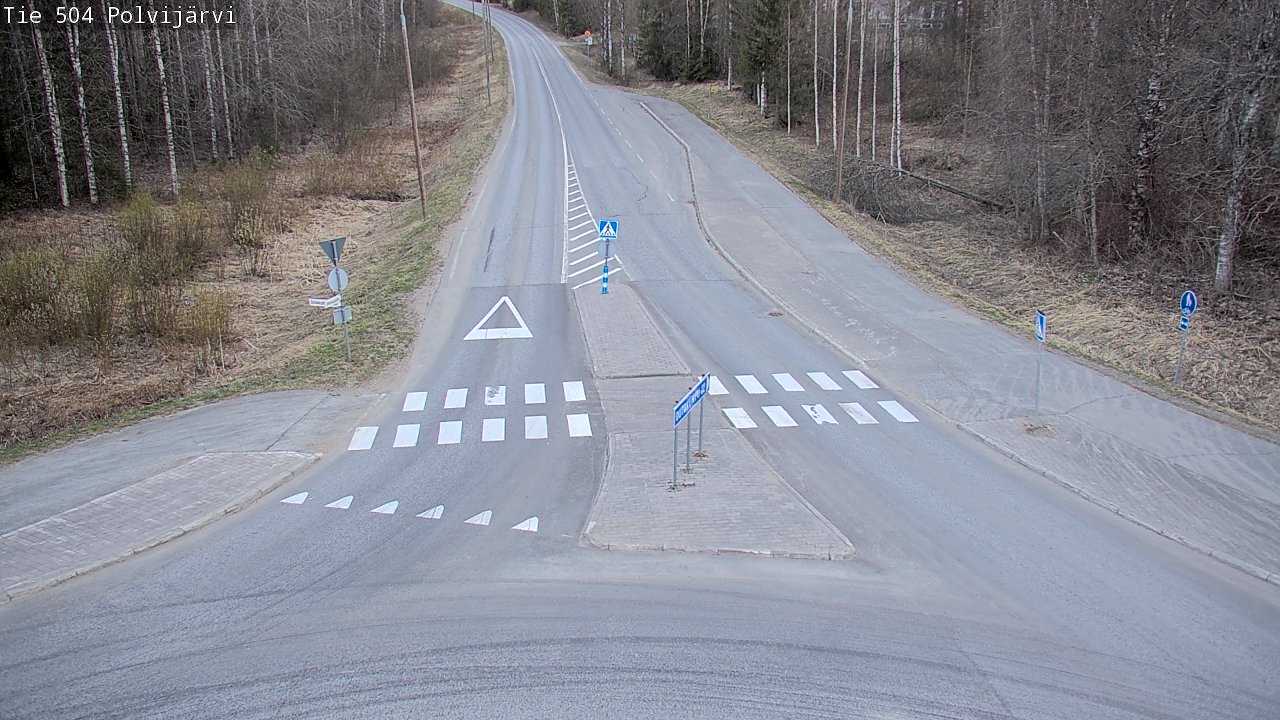 Weather Camera Image Väg 504 Polvijärvi, Polvijärvi, Pohjois-Karjala