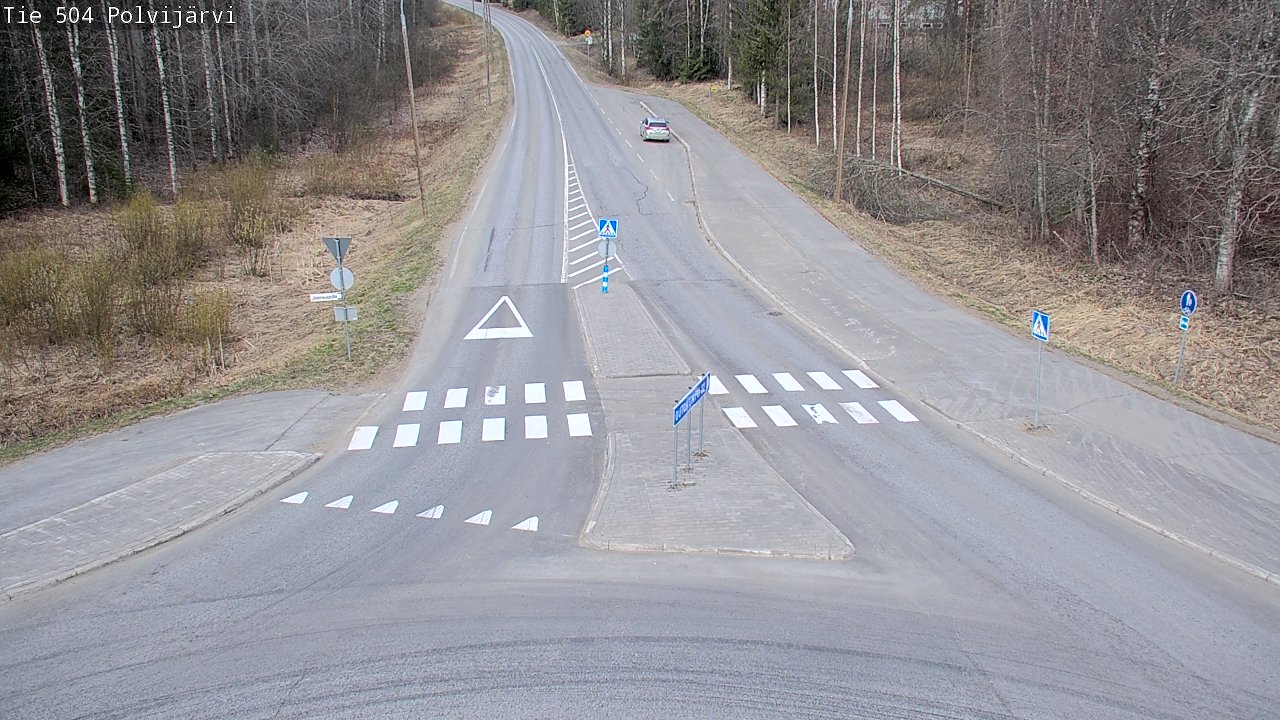 Weather Camera Image Väg 504 Polvijärvi, Polvijärvi, Pohjois-Karjala