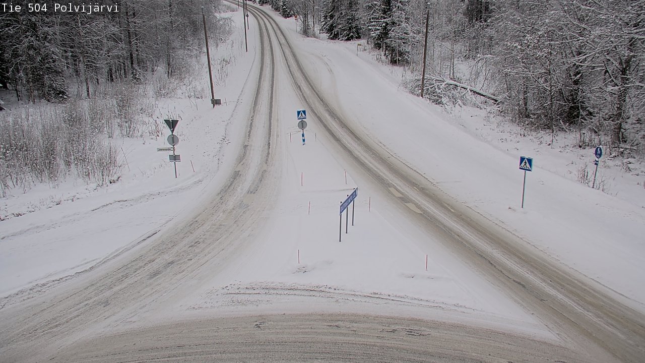 Weather Camera Image Road 504 Polvijärvi, Polvijärvi, Pohjois-Karjala