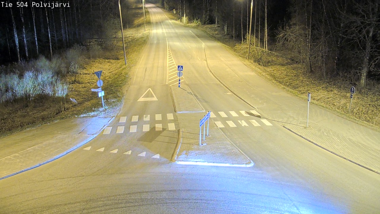 Weather Camera Image Väg 504 Polvijärvi, Polvijärvi, Pohjois-Karjala