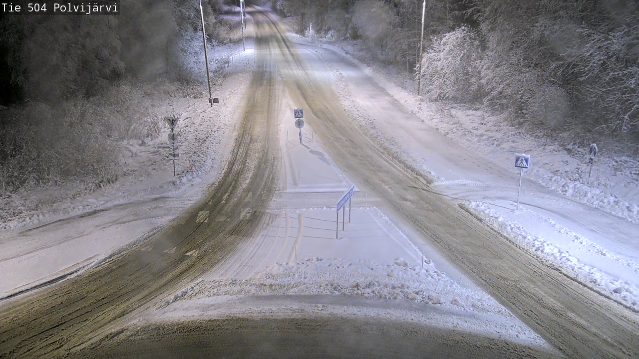 Weather Camera Image Väg 504 Polvijärvi, Polvijärvi, Pohjois-Karjala