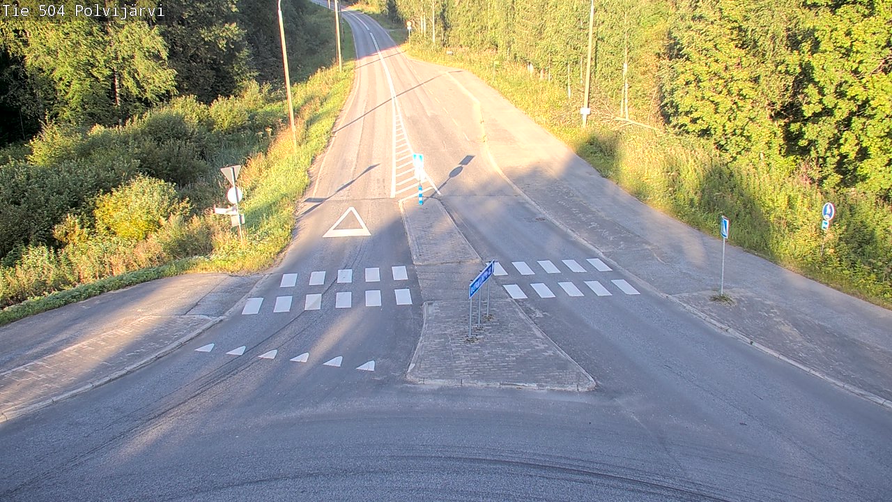 Weather Camera Image Väg 504 Polvijärvi, Polvijärvi, Pohjois-Karjala