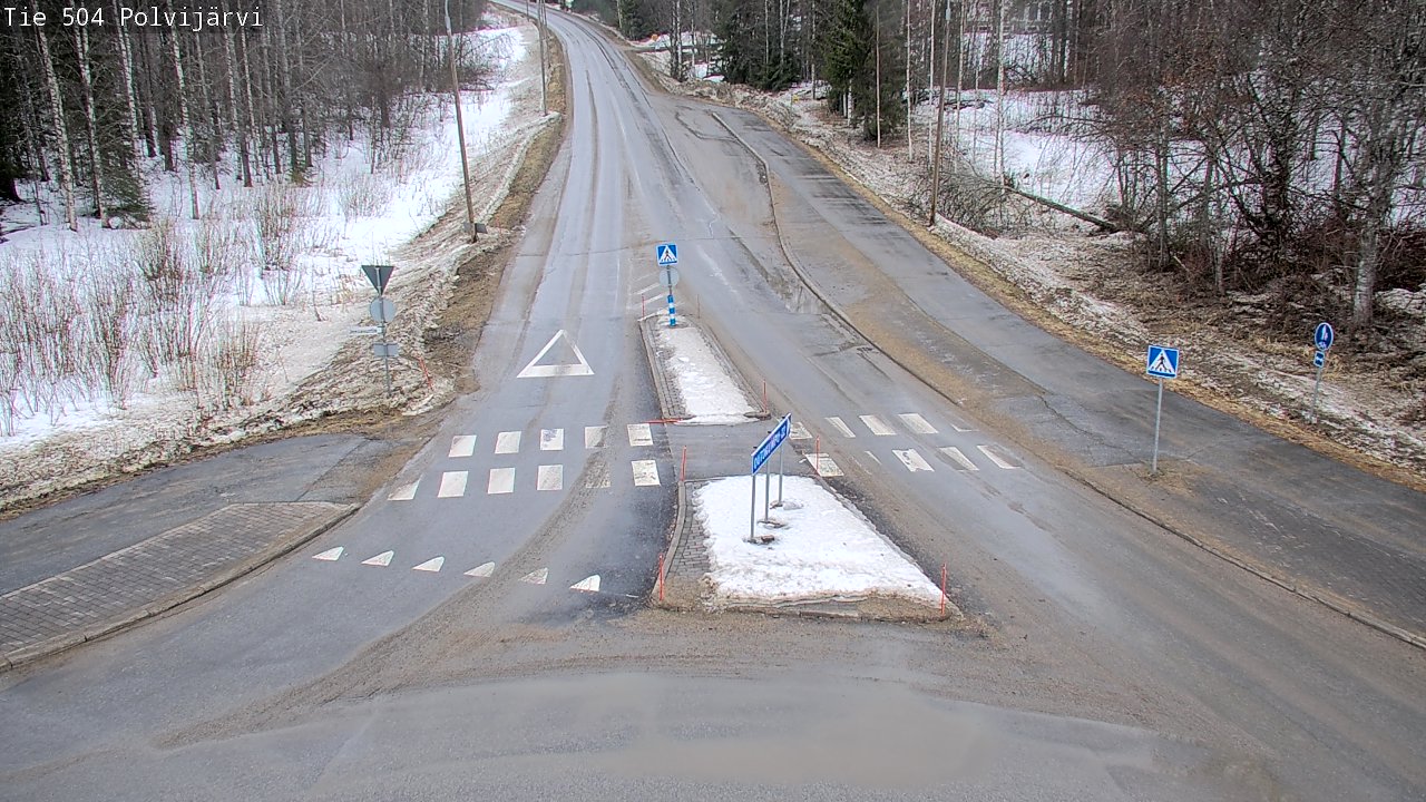 Weather Camera Image Väg 504 Polvijärvi, Polvijärvi, Pohjois-Karjala