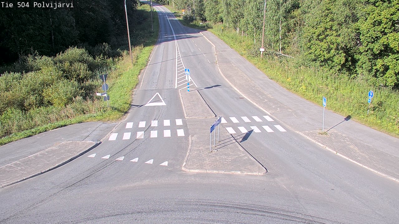 Weather Camera Image Väg 504 Polvijärvi, Polvijärvi, Pohjois-Karjala