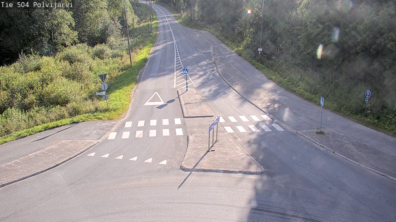 Weather Camera Image Väg 504 Polvijärvi, Polvijärvi, Pohjois-Karjala