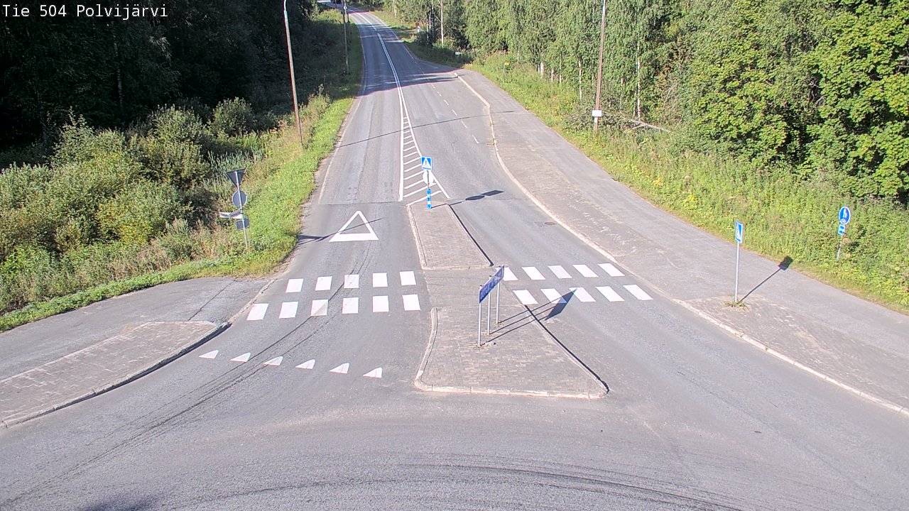 Weather Camera Image Väg 504 Polvijärvi, Polvijärvi, Pohjois-Karjala