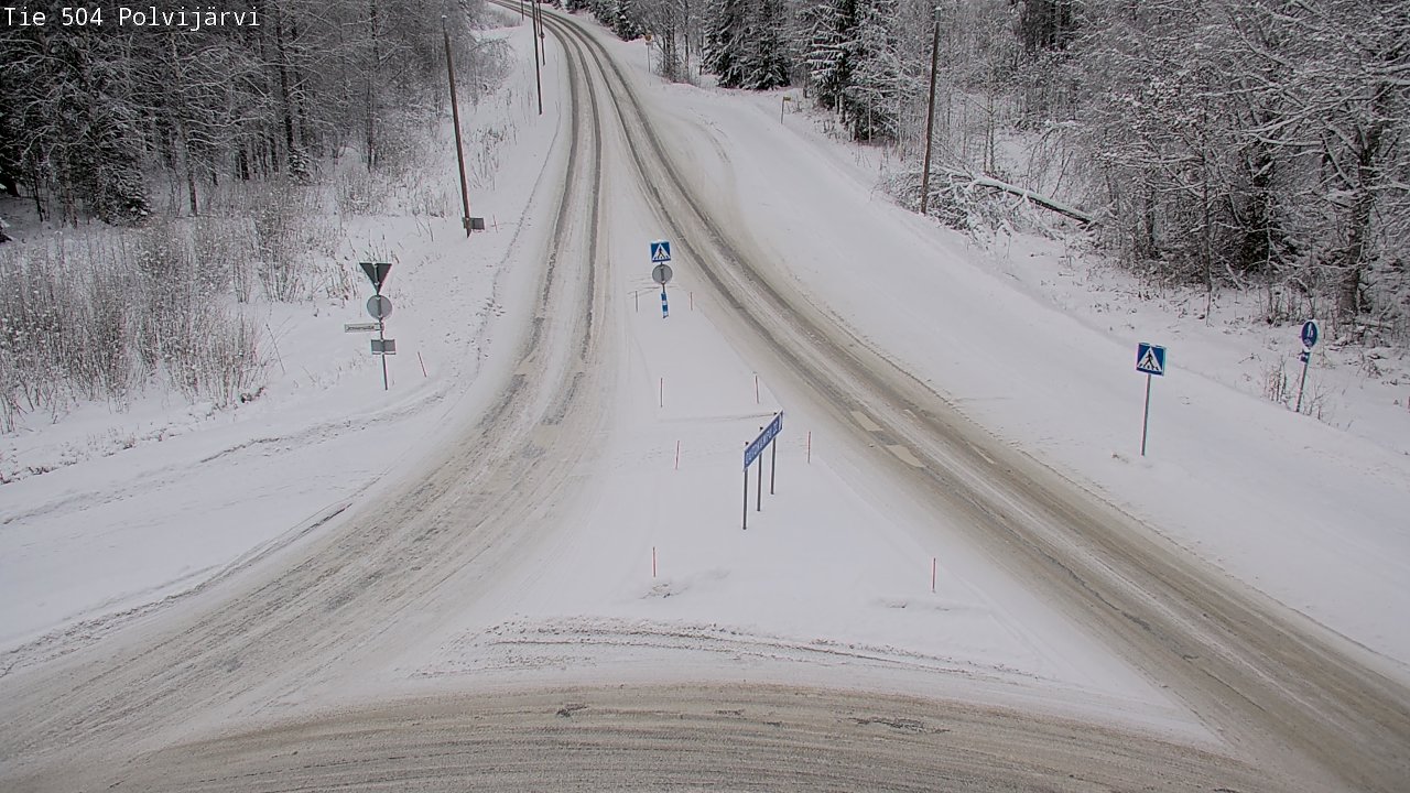 Weather Camera Image Road 504 Polvijärvi, Polvijärvi, Pohjois-Karjala