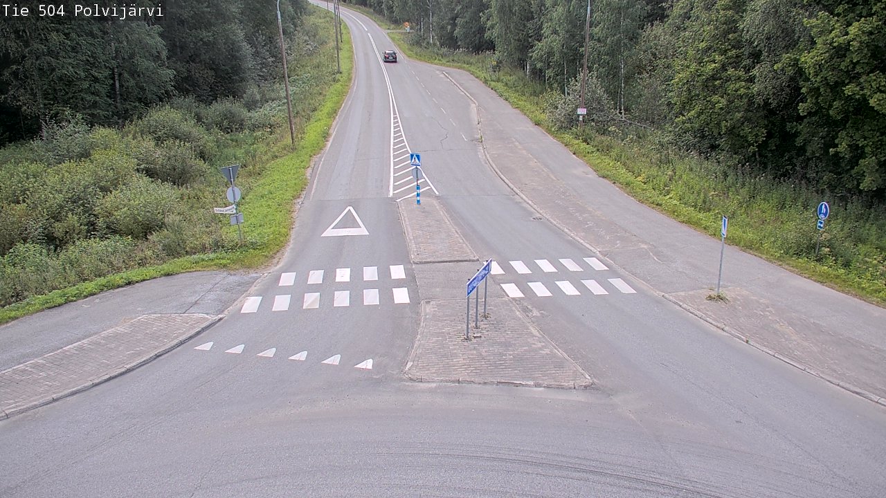 Weather Camera Image Väg 504 Polvijärvi, Polvijärvi, Pohjois-Karjala