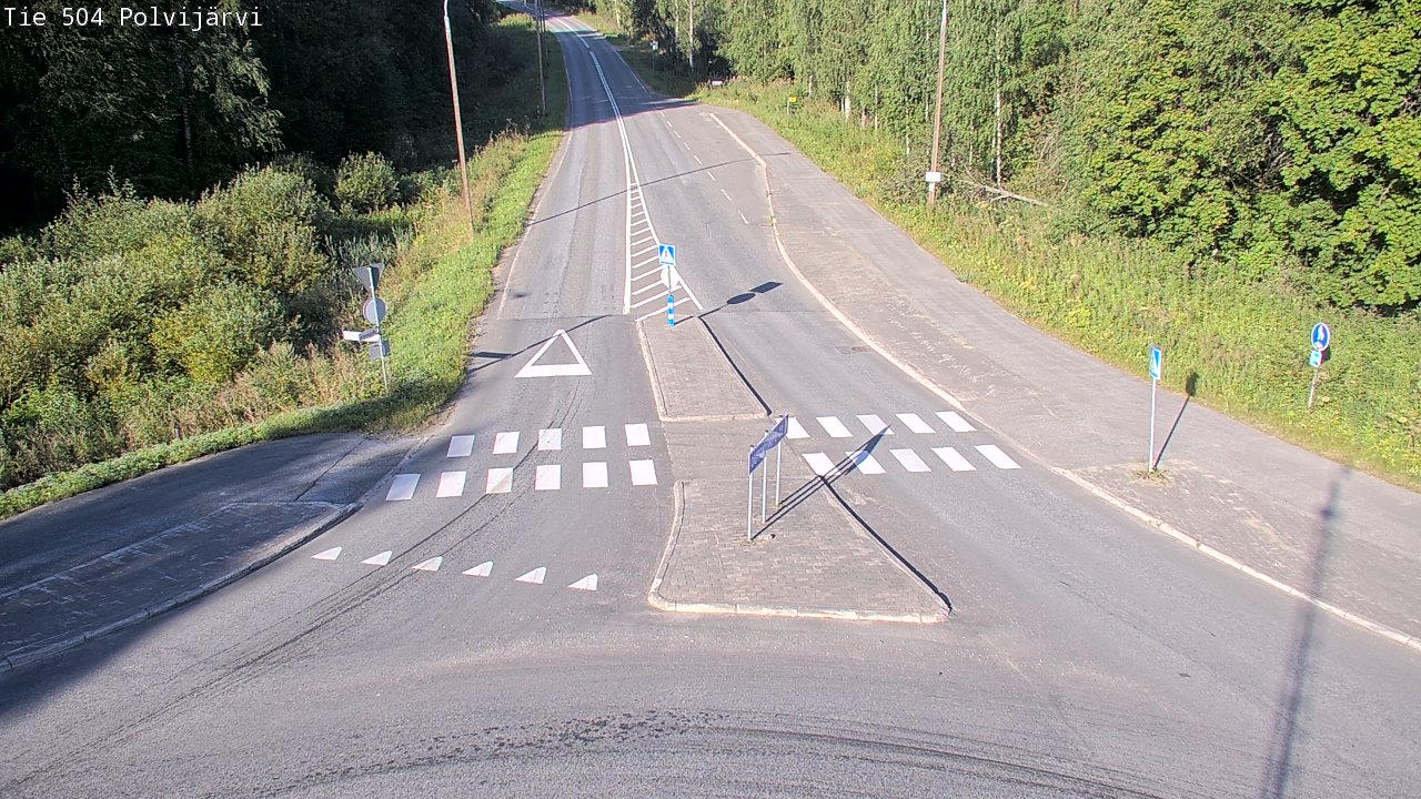 Weather Camera Image Väg 504 Polvijärvi, Polvijärvi, Pohjois-Karjala