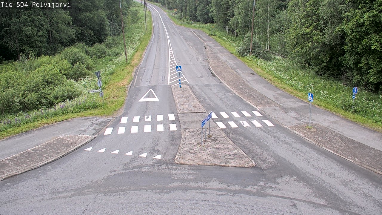 Weather Camera Image Road 504 Polvijärvi, Polvijärvi, Pohjois-Karjala