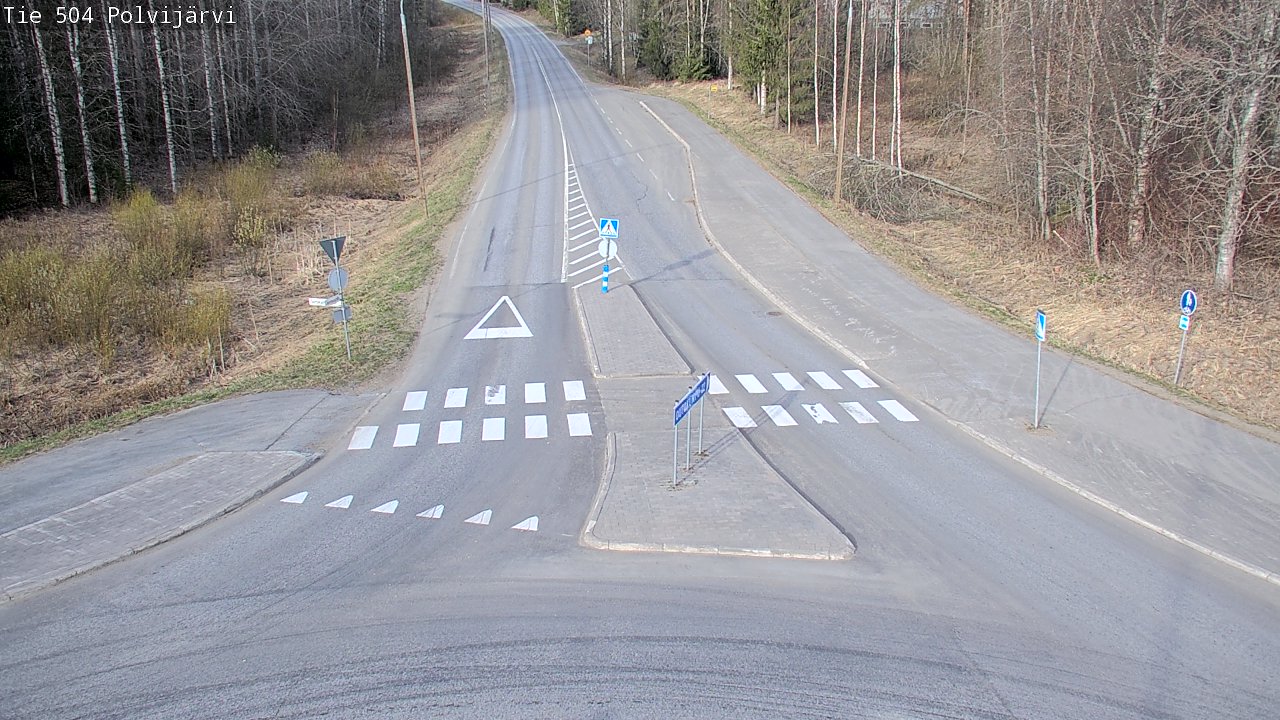 Weather Camera Image Road 504 Polvijärvi, Polvijärvi, Pohjois-Karjala