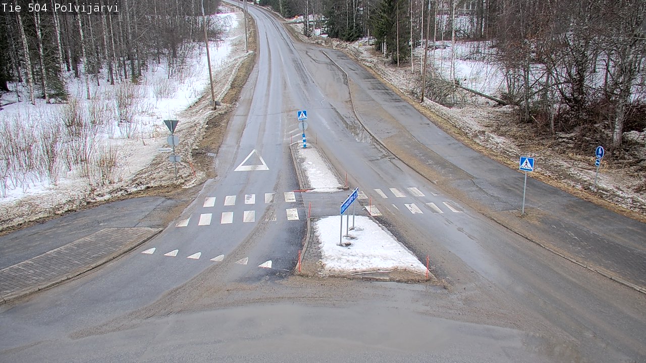 Weather Camera Image Väg 504 Polvijärvi, Polvijärvi, Pohjois-Karjala
