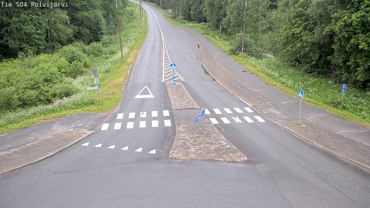 Weather Camera Image Road 504 Polvijärvi, Polvijärvi, Pohjois-Karjala