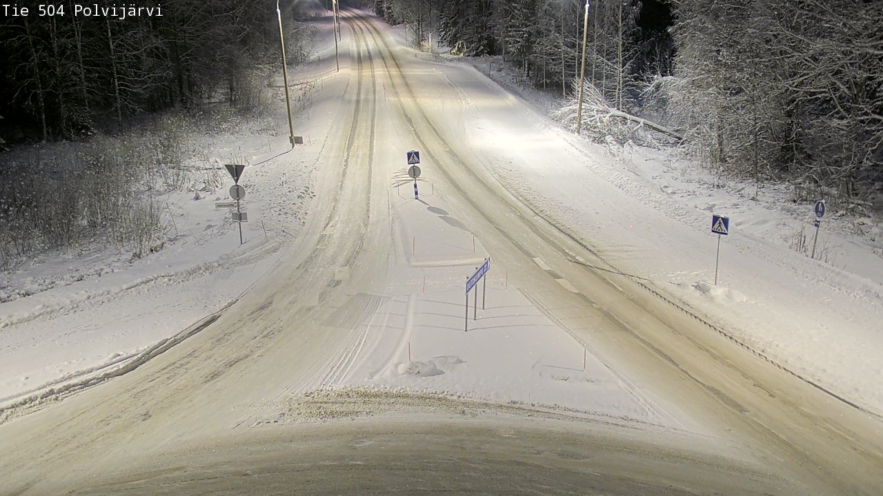 Kelikamerat Kuva Tie 504 Polvijärvi, Polvijärvi, Pohjois-Karjala