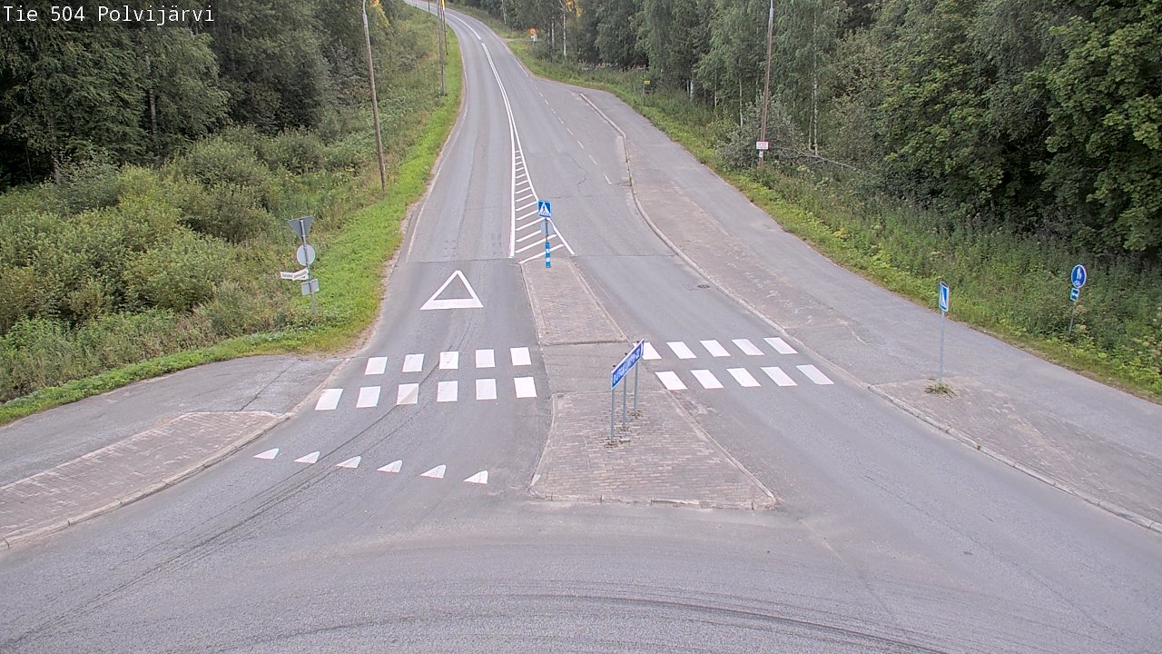 Weather Camera Image Väg 504 Polvijärvi, Polvijärvi, Pohjois-Karjala