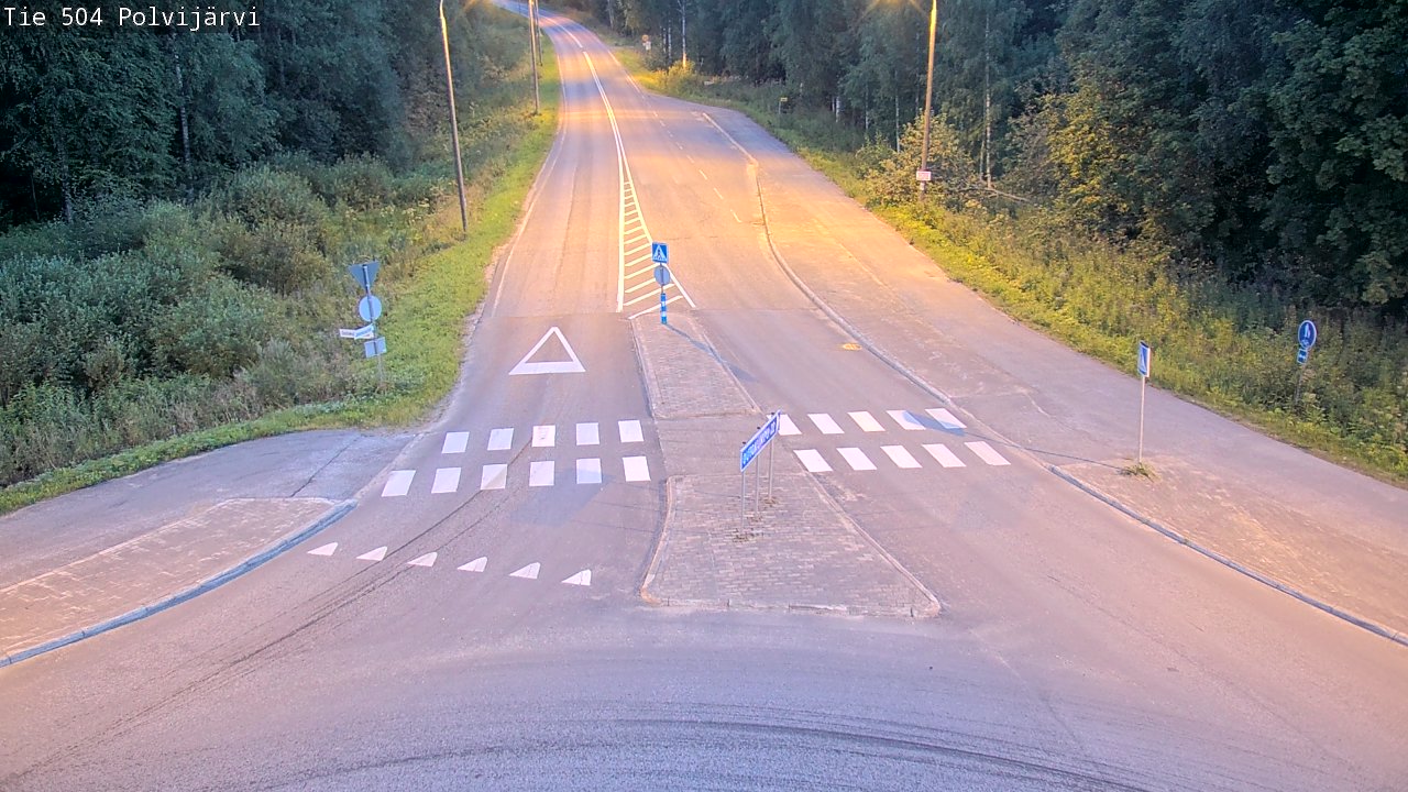 Weather Camera Image Väg 504 Polvijärvi, Polvijärvi, Pohjois-Karjala