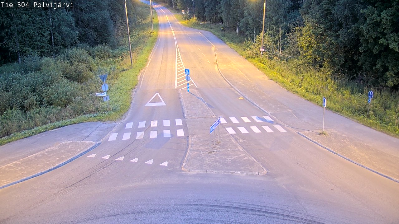 Weather Camera Image Väg 504 Polvijärvi, Polvijärvi, Pohjois-Karjala