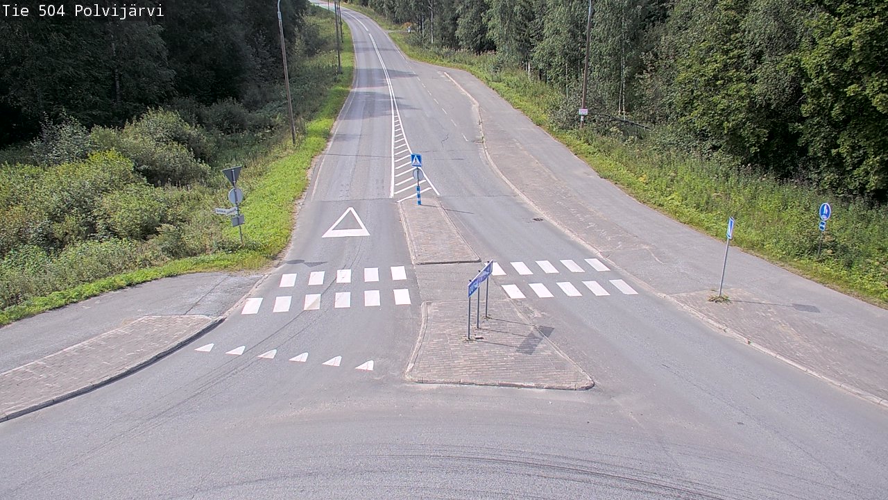 Weather Camera Image Väg 504 Polvijärvi, Polvijärvi, Pohjois-Karjala