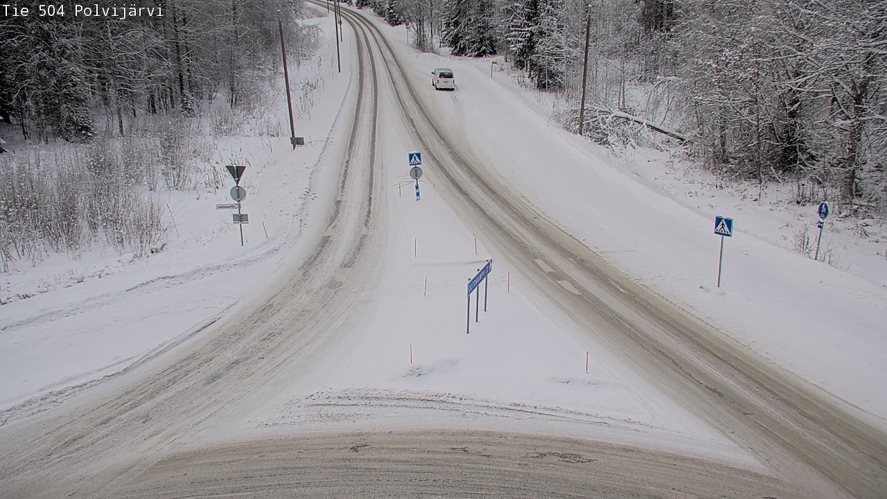 Weather Camera Image Road 504 Polvijärvi, Polvijärvi, Pohjois-Karjala
