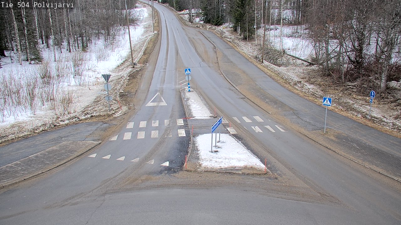 Weather Camera Image Väg 504 Polvijärvi, Polvijärvi, Pohjois-Karjala