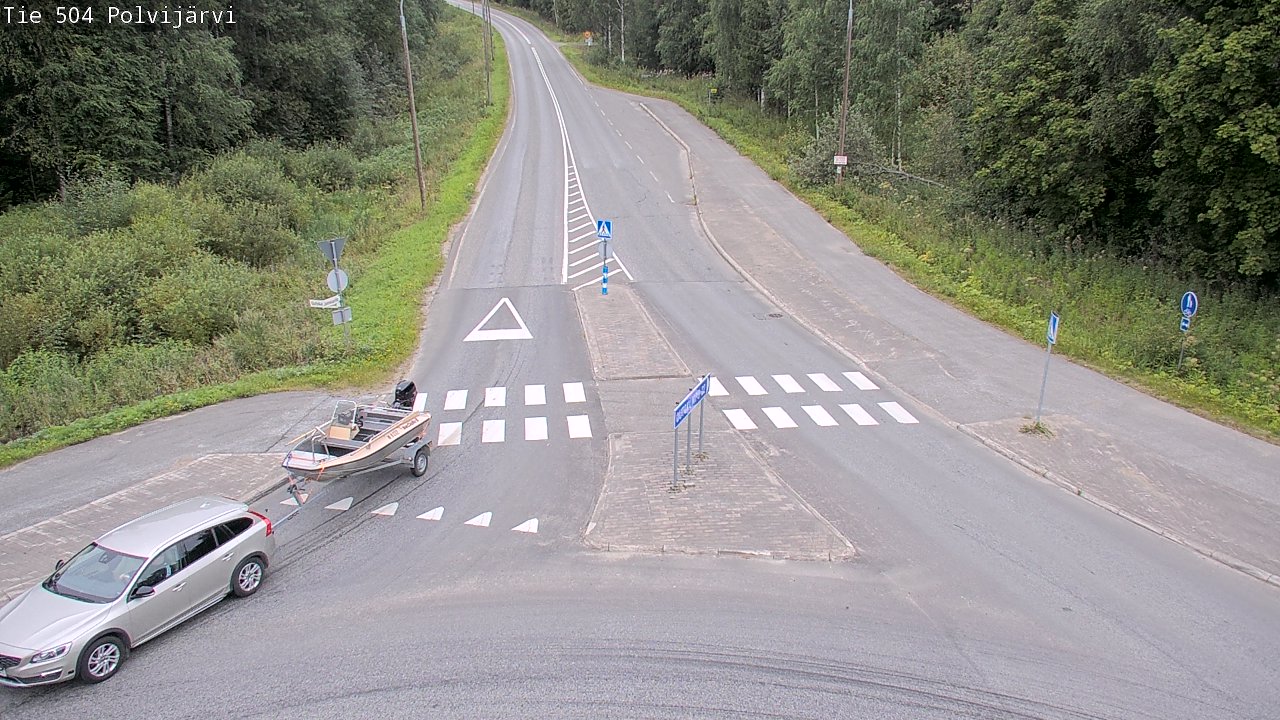Weather Camera Image Road 504 Polvijärvi, Polvijärvi, Pohjois-Karjala
