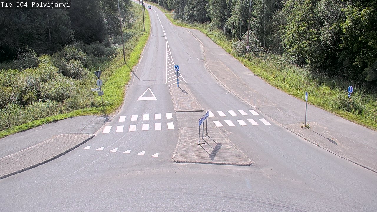 Weather Camera Image Väg 504 Polvijärvi, Polvijärvi, Pohjois-Karjala