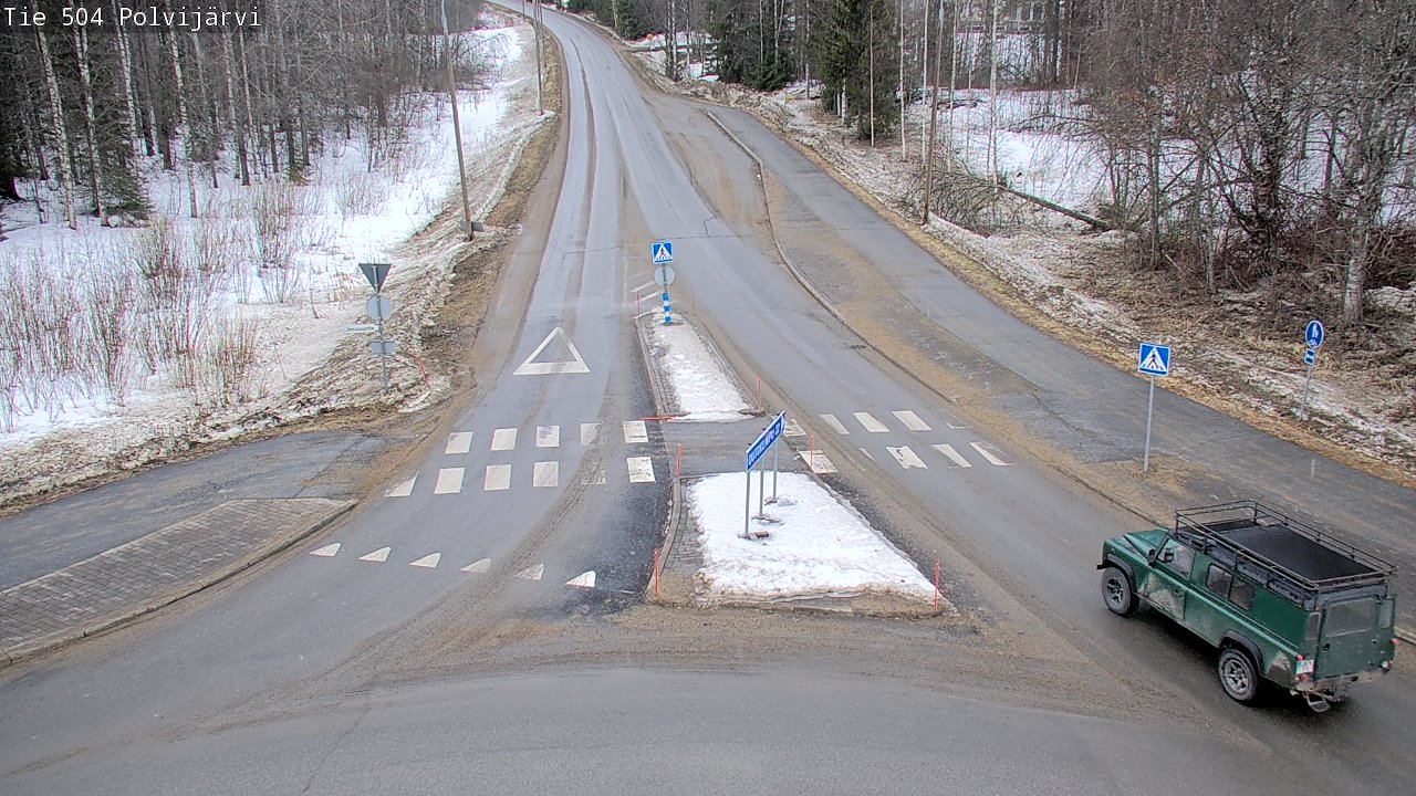 Weather Camera Image Väg 504 Polvijärvi, Polvijärvi, Pohjois-Karjala