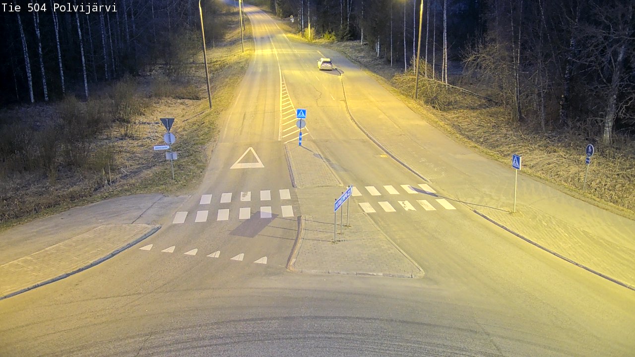 Weather Camera Image Väg 504 Polvijärvi, Polvijärvi, Pohjois-Karjala