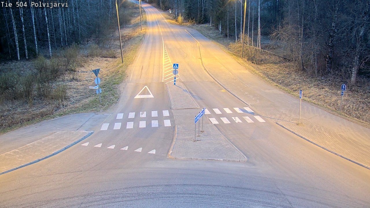 Weather Camera Image Väg 504 Polvijärvi, Polvijärvi, Pohjois-Karjala