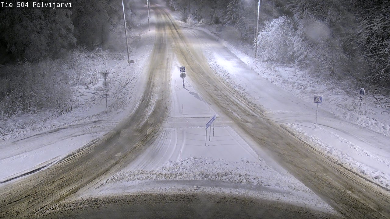 Weather Camera Image Väg 504 Polvijärvi, Polvijärvi, Pohjois-Karjala