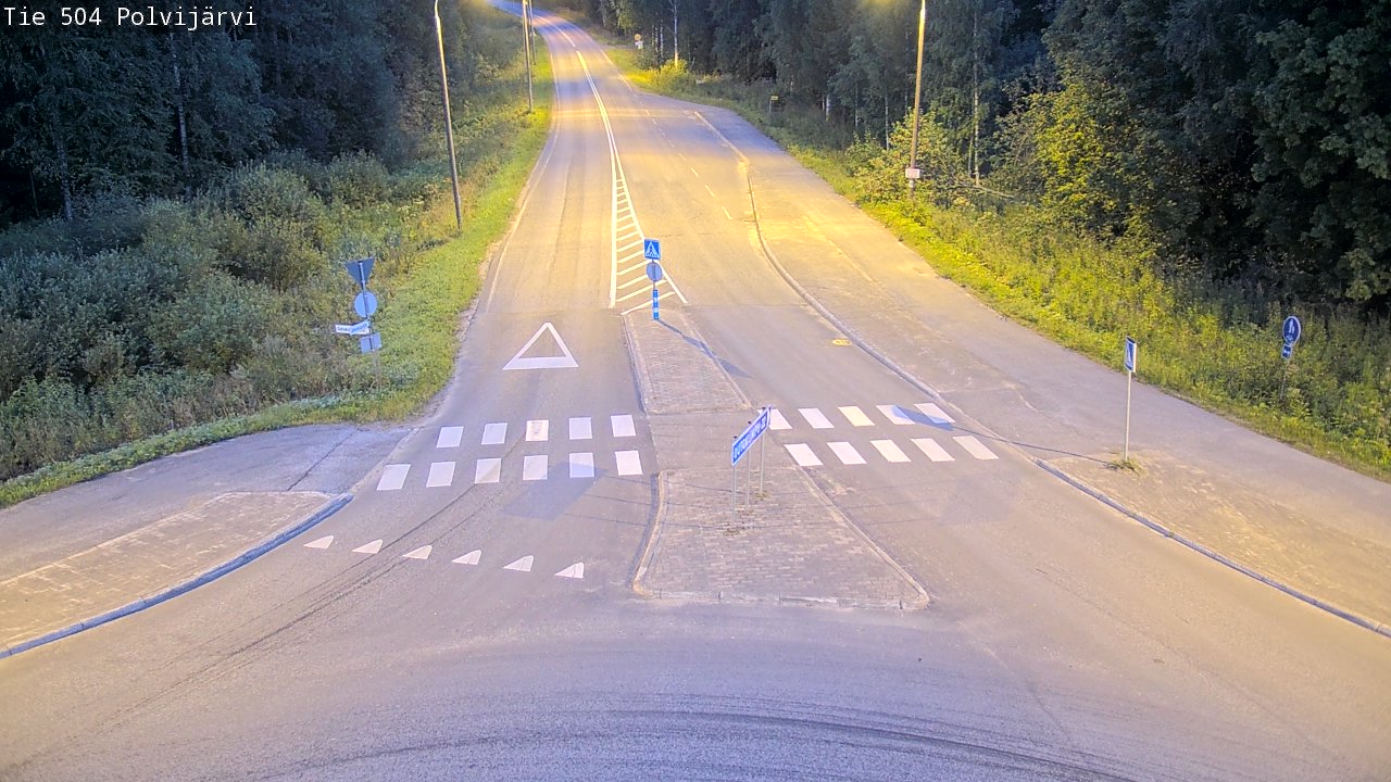 Weather Camera Image Väg 504 Polvijärvi, Polvijärvi, Pohjois-Karjala