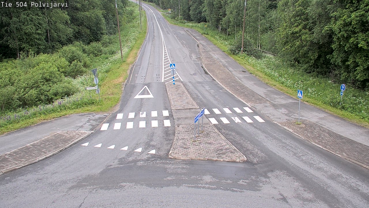 Weather Camera Image Road 504 Polvijärvi, Polvijärvi, Pohjois-Karjala