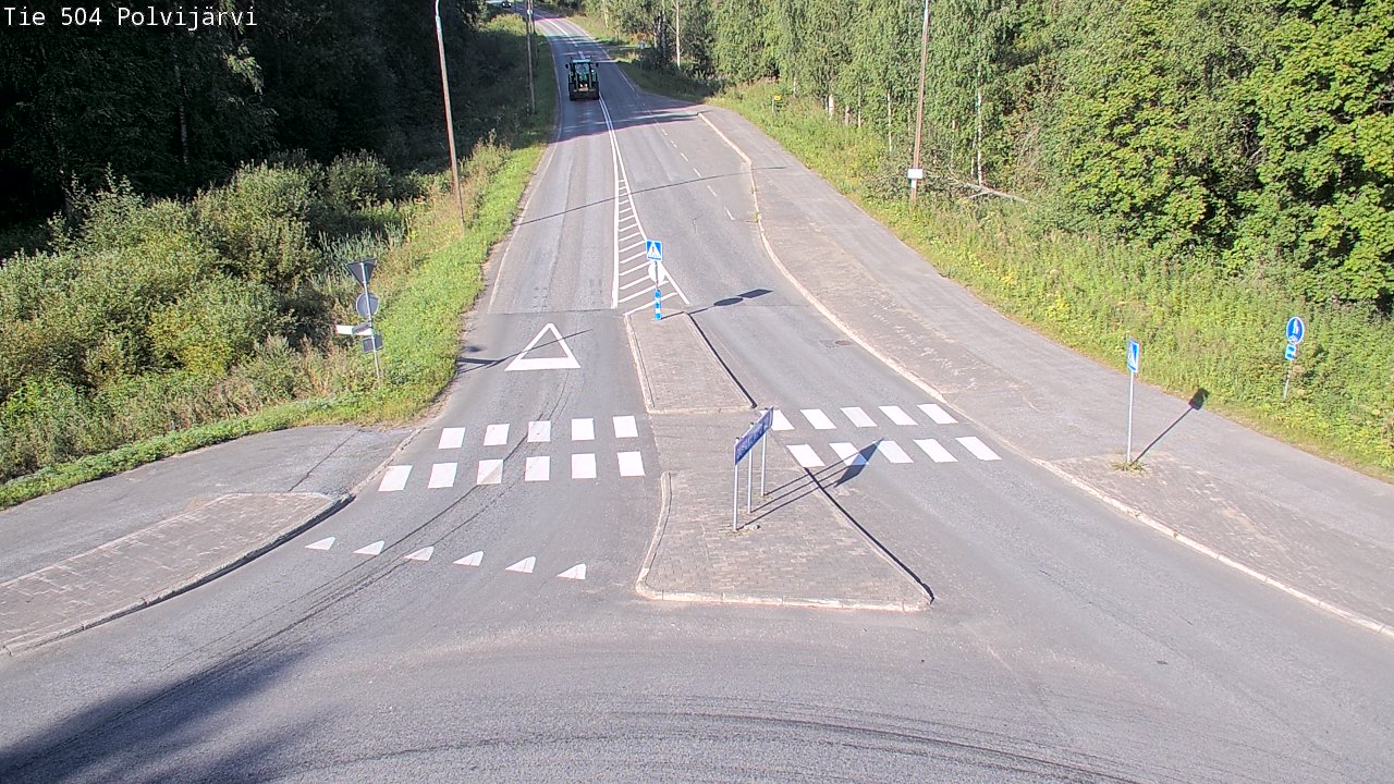 Weather Camera Image Väg 504 Polvijärvi, Polvijärvi, Pohjois-Karjala