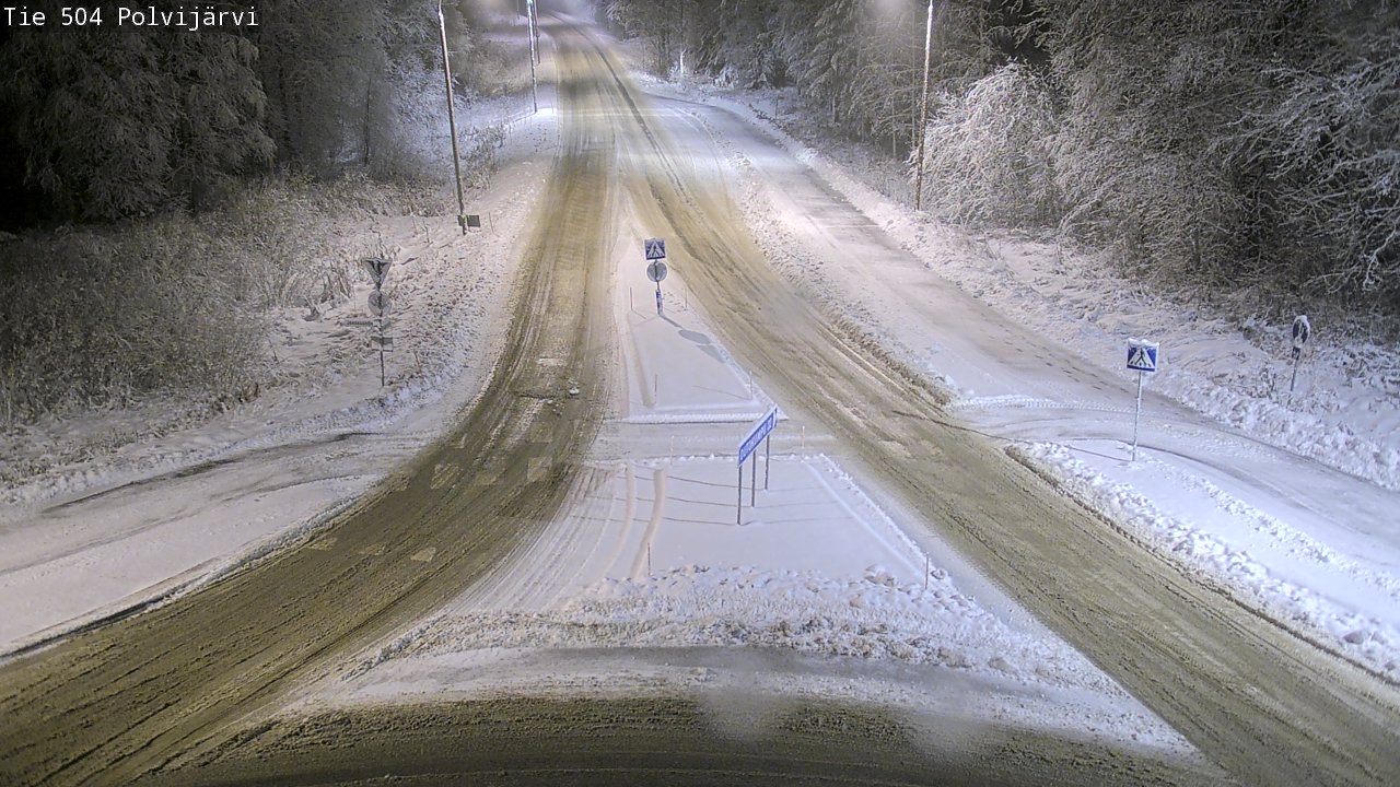 Weather Camera Image Väg 504 Polvijärvi, Polvijärvi, Pohjois-Karjala