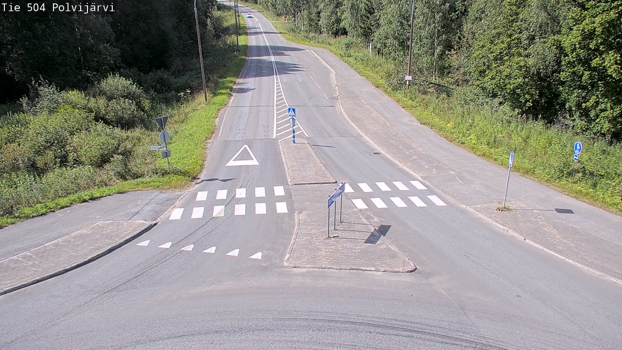 Weather Camera Image Väg 504 Polvijärvi, Polvijärvi, Pohjois-Karjala