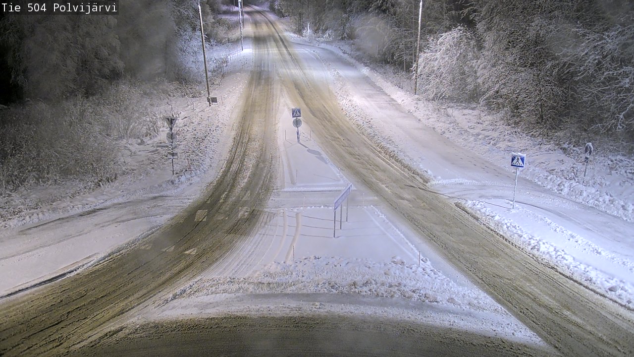 Weather Camera Image Väg 504 Polvijärvi, Polvijärvi, Pohjois-Karjala
