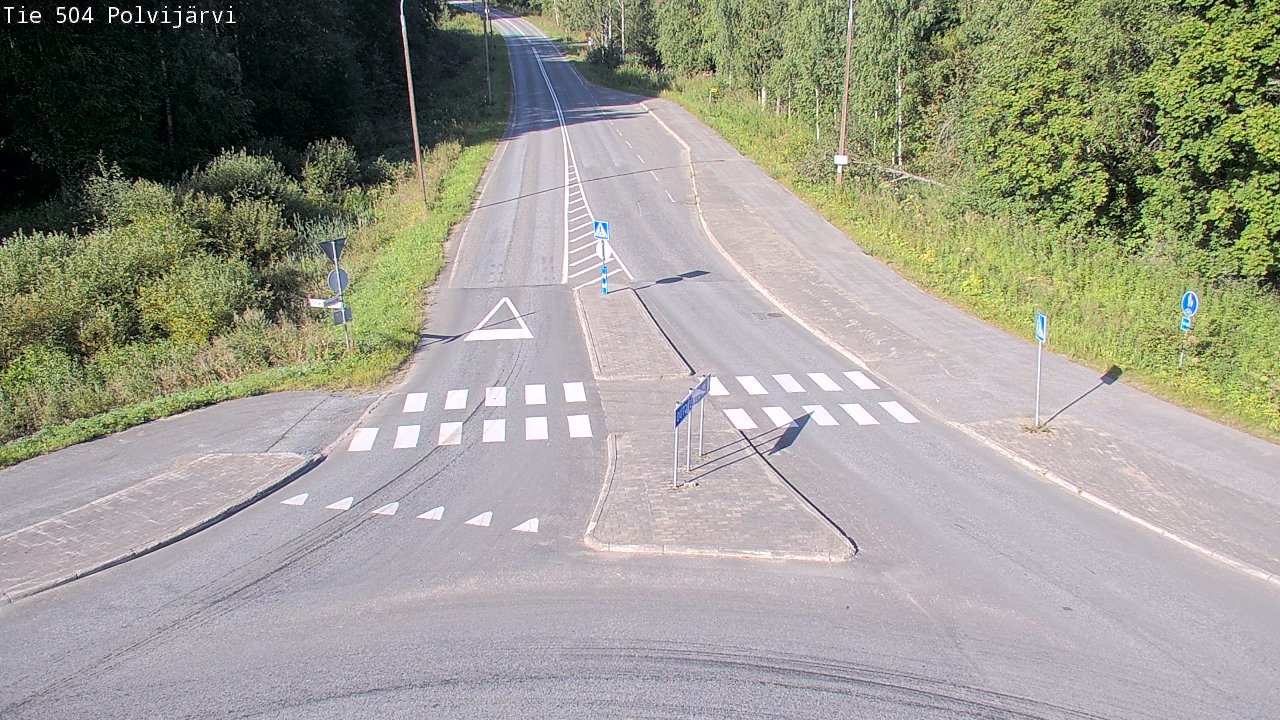 Weather Camera Image Väg 504 Polvijärvi, Polvijärvi, Pohjois-Karjala