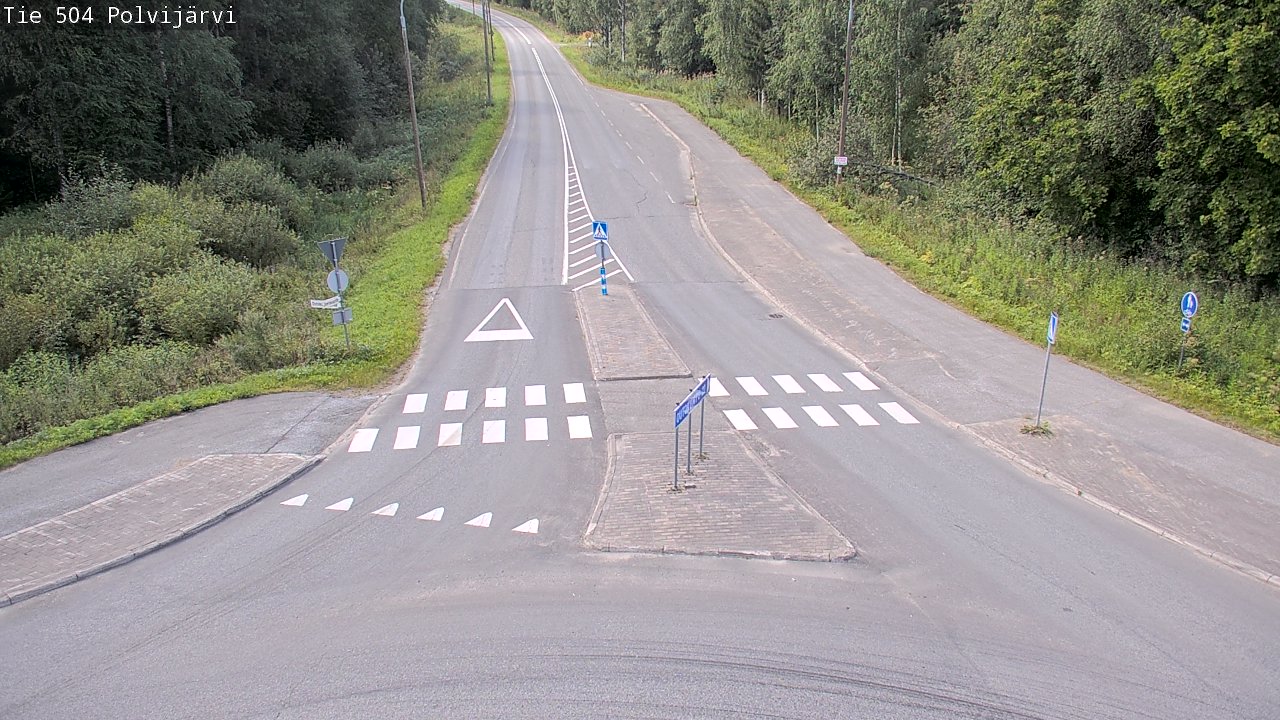 Weather Camera Image Väg 504 Polvijärvi, Polvijärvi, Pohjois-Karjala