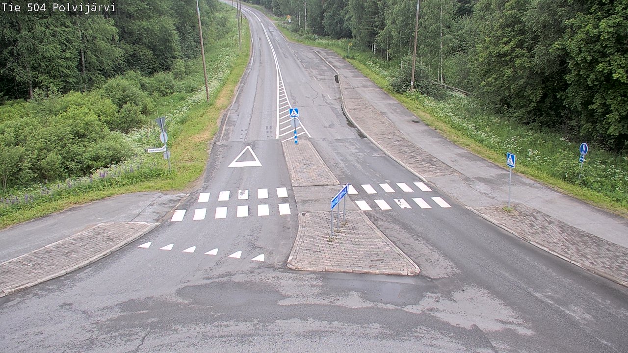 Weather Camera Image Road 504 Polvijärvi, Polvijärvi, Pohjois-Karjala