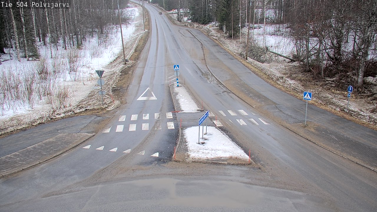Weather Camera Image Road 504 Polvijärvi, Polvijärvi, Pohjois-Karjala