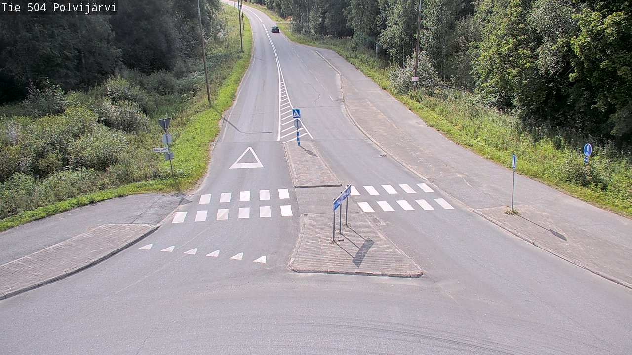 Weather Camera Image Väg 504 Polvijärvi, Polvijärvi, Pohjois-Karjala