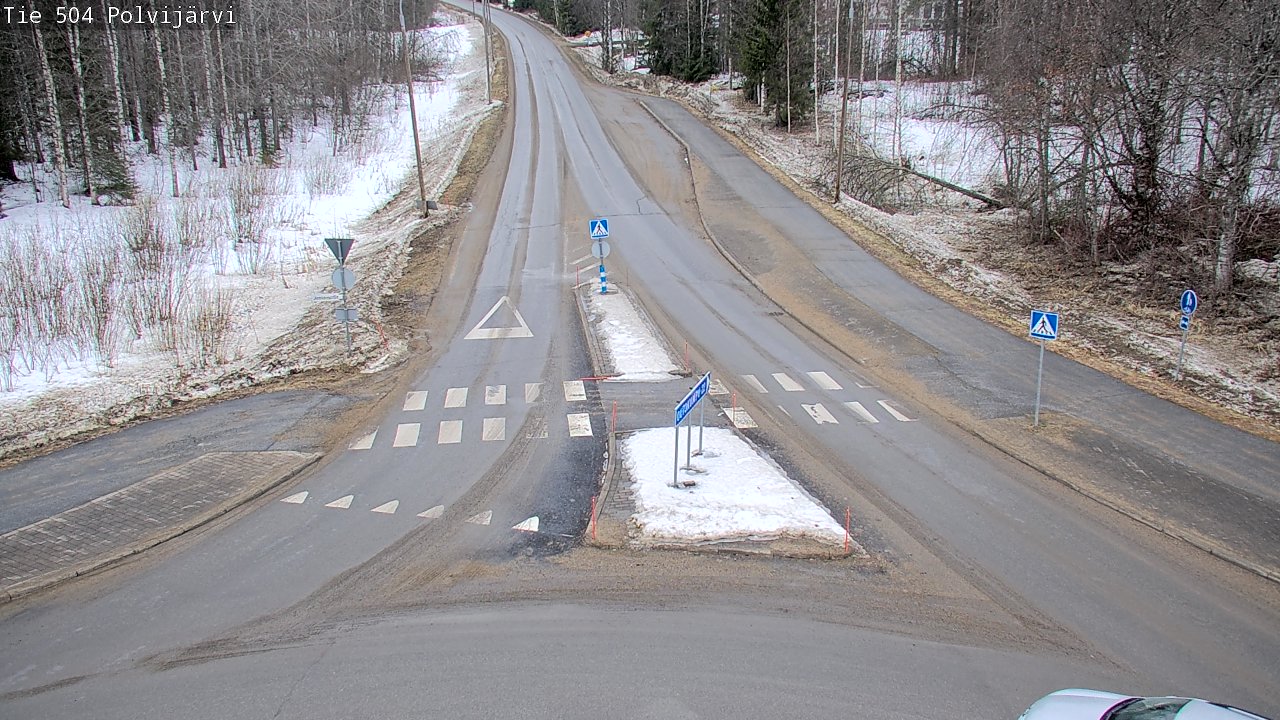 Weather Camera Image Väg 504 Polvijärvi, Polvijärvi, Pohjois-Karjala