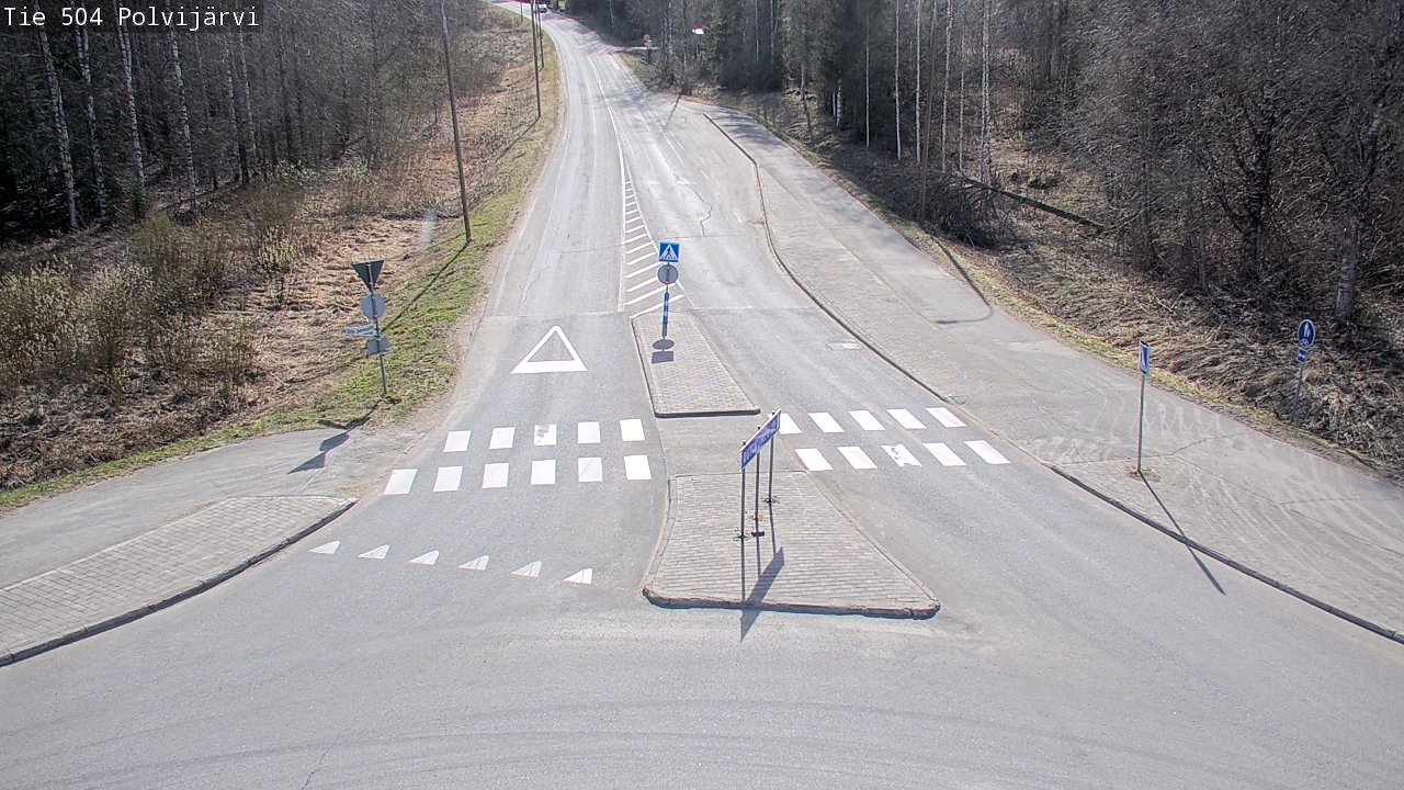 Weather Camera Image Väg 504 Polvijärvi, Polvijärvi, Pohjois-Karjala