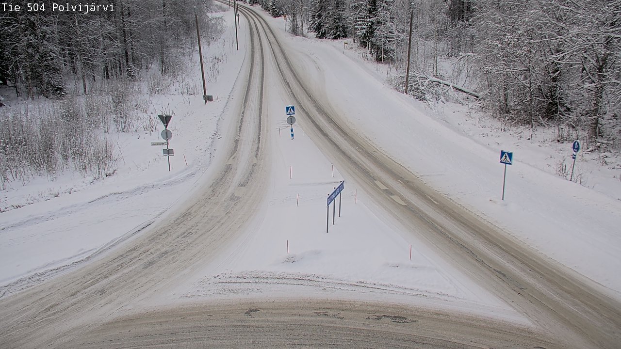 Weather Camera Image Road 504 Polvijärvi, Polvijärvi, Pohjois-Karjala