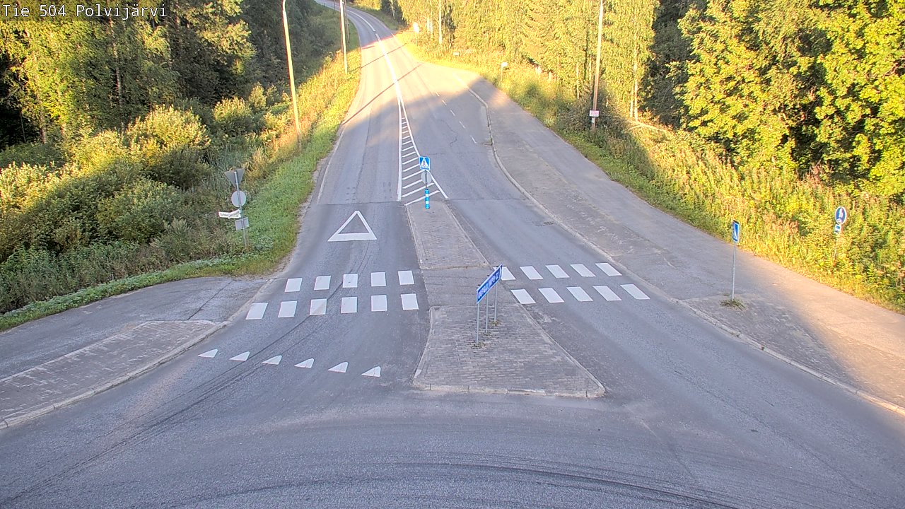 Weather Camera Image Väg 504 Polvijärvi, Polvijärvi, Pohjois-Karjala
