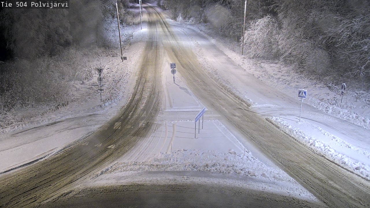 Weather Camera Image Väg 504 Polvijärvi, Polvijärvi, Pohjois-Karjala