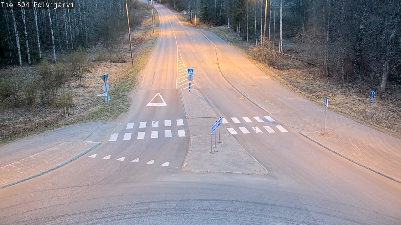 Weather Camera Image Väg 504 Polvijärvi, Polvijärvi, Pohjois-Karjala