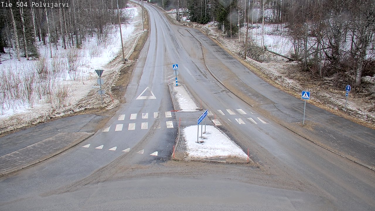 Weather Camera Image Väg 504 Polvijärvi, Polvijärvi, Pohjois-Karjala