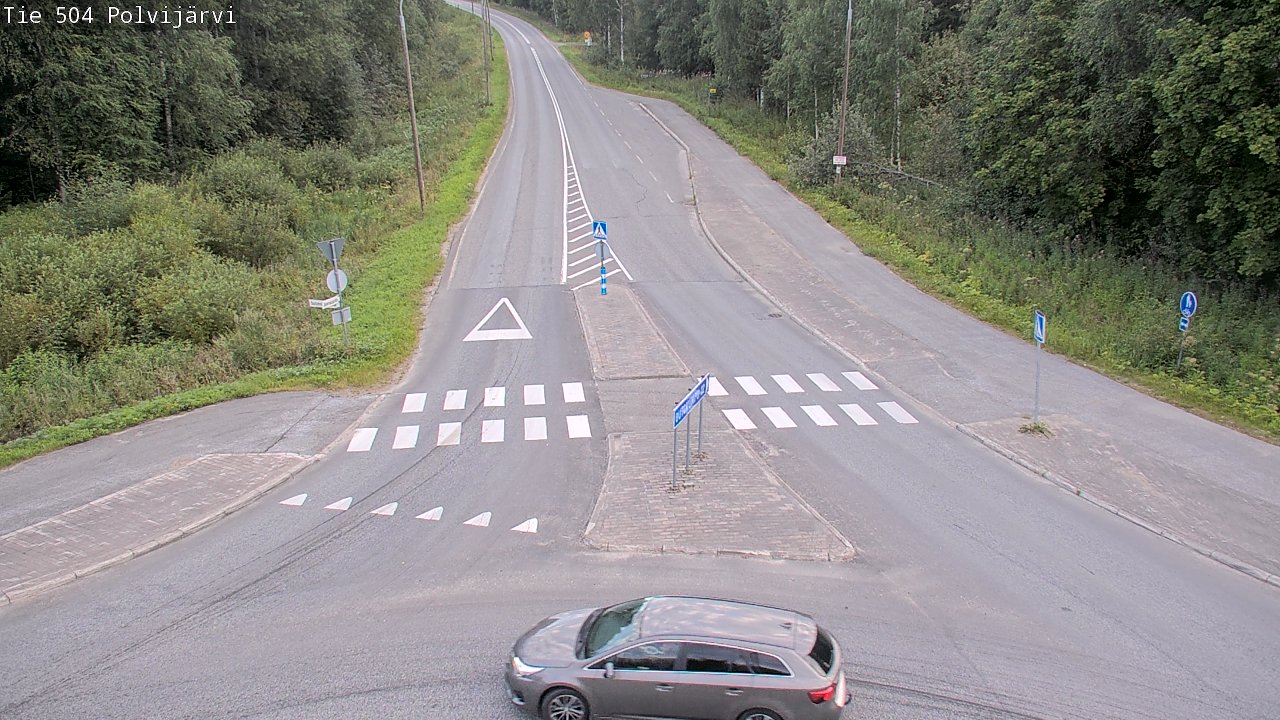 Weather Camera Image Väg 504 Polvijärvi, Polvijärvi, Pohjois-Karjala