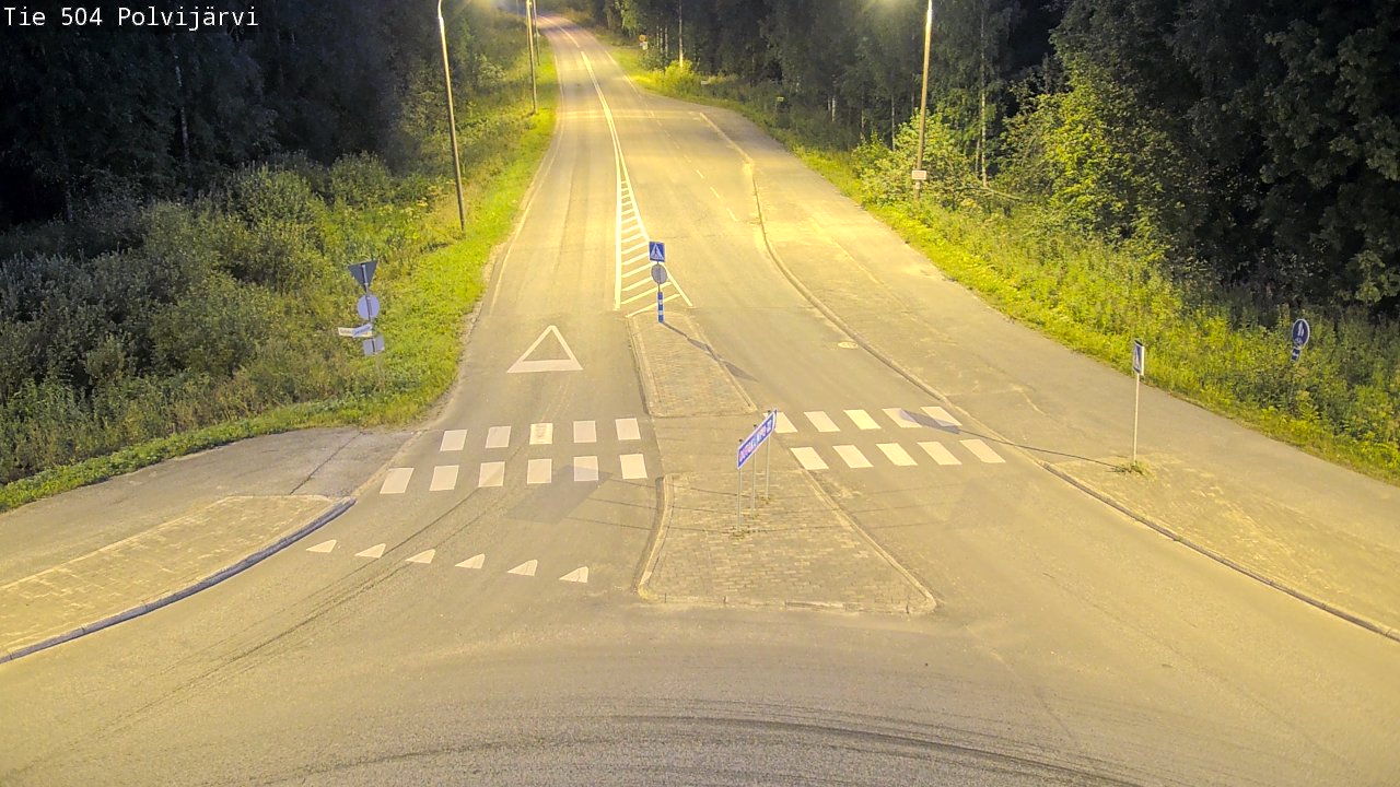 Weather Camera Image Väg 504 Polvijärvi, Polvijärvi, Pohjois-Karjala